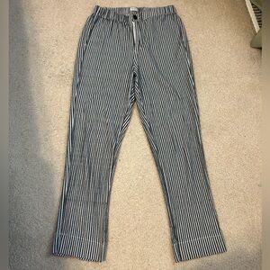John Galt Striped Linen Pants